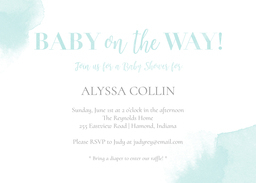 5x7 Greeting Card, Glossy, Blank Envelope with Tiny Love design