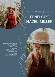 5x7 Greeting Card, Matte, Blank Envelope with Looking Ahead Party Invite design