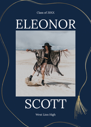 5x7 Greeting Card, Glossy, Blank Envelope with To The Left Big Party Invite design