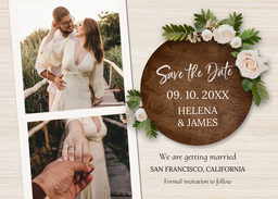 5x7 Greeting Card, Matte, Blank Envelope with Roses Bouquet Celebration design