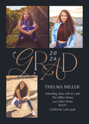 5x7 Greeting Card, Glossy, Blank Envelope with Accomplished Alumni design