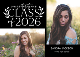 5x7 Greeting Card, Glossy, Blank Envelope with Bold Horizon design