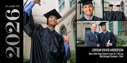 4x8 Greeting Card, Glossy, Blank Envelope with Esteemed Graduate design