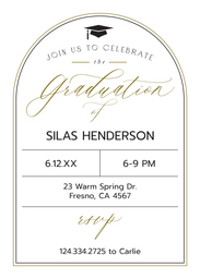 5x7 Greeting Card, Glossy, Blank Envelope with Formal Celebration design