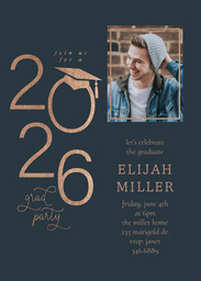 5x7 Greeting Card, Glossy, Blank Envelope with Immense Year design