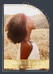 5x7 Greeting Card, Glossy, Blank Envelope with Rounded Nook design