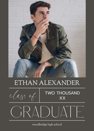 5x7 Greeting Card, Glossy, Blank Envelope with Well Said design