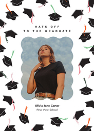 5x7 Greeting Card, Glossy, Blank Envelope with Art Major design