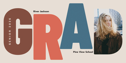 4x8 Greeting Card, Matte, Blank Envelope with Pop Off Grad Announcement design