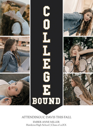 5x7 Greeting Card, Glossy, Blank Envelope with We've Got Spirit College Bound design