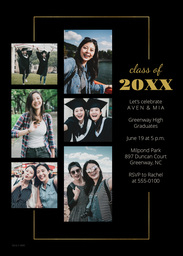 5x7 Greeting Card, Matte, Blank Envelope with Elegant Collage design