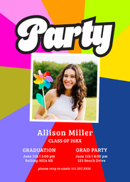 5x7 Greeting Card, Glossy, Blank Envelope with Colorful Future design