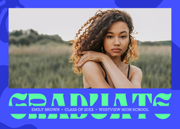 5x7 Greeting Card, Glossy, Blank Envelope with Beyond the Cap design