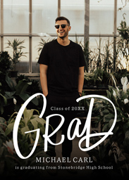 5x7 Greeting Card, Glossy, Blank Envelope with Linear Grad design