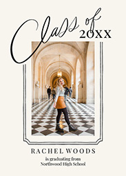 5x7 Greeting Card, Matte, Blank Envelope with Minimal Milestone design