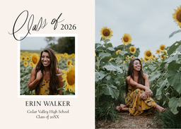 5x7 Greeting Card, Matte, Blank Envelope with Simply Notes design