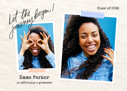 5x7 Greeting Card, Glossy, Blank Envelope with The Story Unfolds design