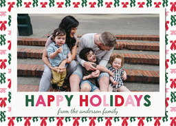 5x7 Greeting Card, Glossy, Blank Envelope with Packed Party Holiday Instant Film design