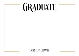 5x7 Greeting Card, Glossy, Blank Envelope with Scholastic Intentions design