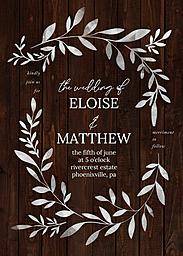 5x7 Greeting Card, Glossy, Blank Envelope with Encircled In Love design