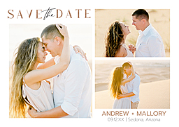 5x7 Greeting Card, Glossy, Blank Envelope with Luminous Collage design