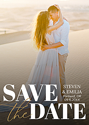 5x7 Greeting Card, Glossy, Blank Envelope with Minimal Design design