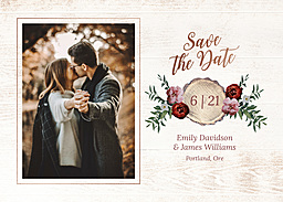 5x7 Greeting Card, Glossy, Blank Envelope with Favorite Things Save The Date design