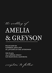 5x7 Greeting Card, Glossy, Blank Envelope with Our Big Day design