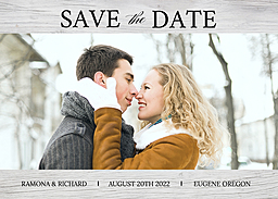 5x7 Greeting Card, Matte, Blank Envelope with Light Wood design