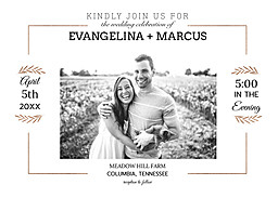 5x7 Greeting Card, Glossy, Blank Envelope with Elegant Love Affair design