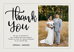 5x7 Greeting Card, Glossy, Blank Envelope with Impeccable Gesture design