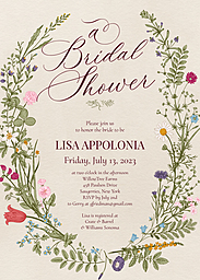 5x7 Greeting Card, Glossy, Blank Envelope with Sweet Nothings design