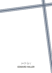 5x7 Cardstock, Blank Envelope with Corner Lines design