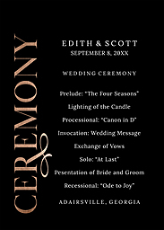 5x7 Greeting Card, Glossy, Blank Envelope with Glorious Program design