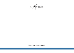 5x7 Cardstock, Blank Envelope with Simple Bottom Lines design