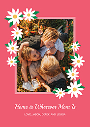 5x7 Cardstock, Blank Envelope with Amazing Daisies design