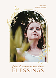 5x7 Greeting Card, Glossy, Blank Envelope with We Gather design