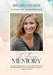 5x7 Greeting Card, Glossy, Blank Envelope with In Heaven design