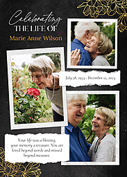 5x7 Greeting Card, Glossy, Blank Envelope with Life Celebration design