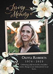 5x7 Greeting Card, Glossy, Blank Envelope with Loving Peace design