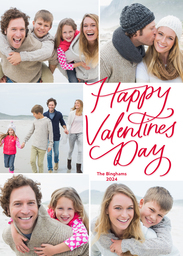 5x7 Greeting Card, Matte, Blank Envelope with Happy Valentine's Day! design