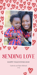 4x8 Greeting Card, Matte, Blank Envelope with Heartfelt design