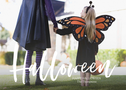 5x7 Greeting Card, Glossy, Blank Envelope with Creepin It Halloween design