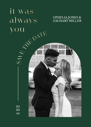 5x7 Greeting Card, Glossy, Blank Envelope with Marry You design