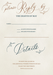 5x7 Greeting Card, Glossy, Blank Envelope with Arches of Tradition reply design