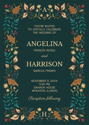 5x7 Greeting Card, Matte, Blank Envelope with Rich Autumn design