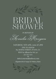 5x7 Greeting Card, Glossy, Blank Envelope with Swag Shower design