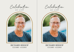 5x7 Greeting Card, Glossy, Blank Envelope with In Our Hearts design