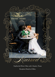 5x7 Greeting Card, Glossy, Blank Envelope with Grand Estate Announcement design