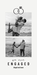 4x8 Greeting Card, Glossy, Blank Envelope with Love Like Ours Engagement design